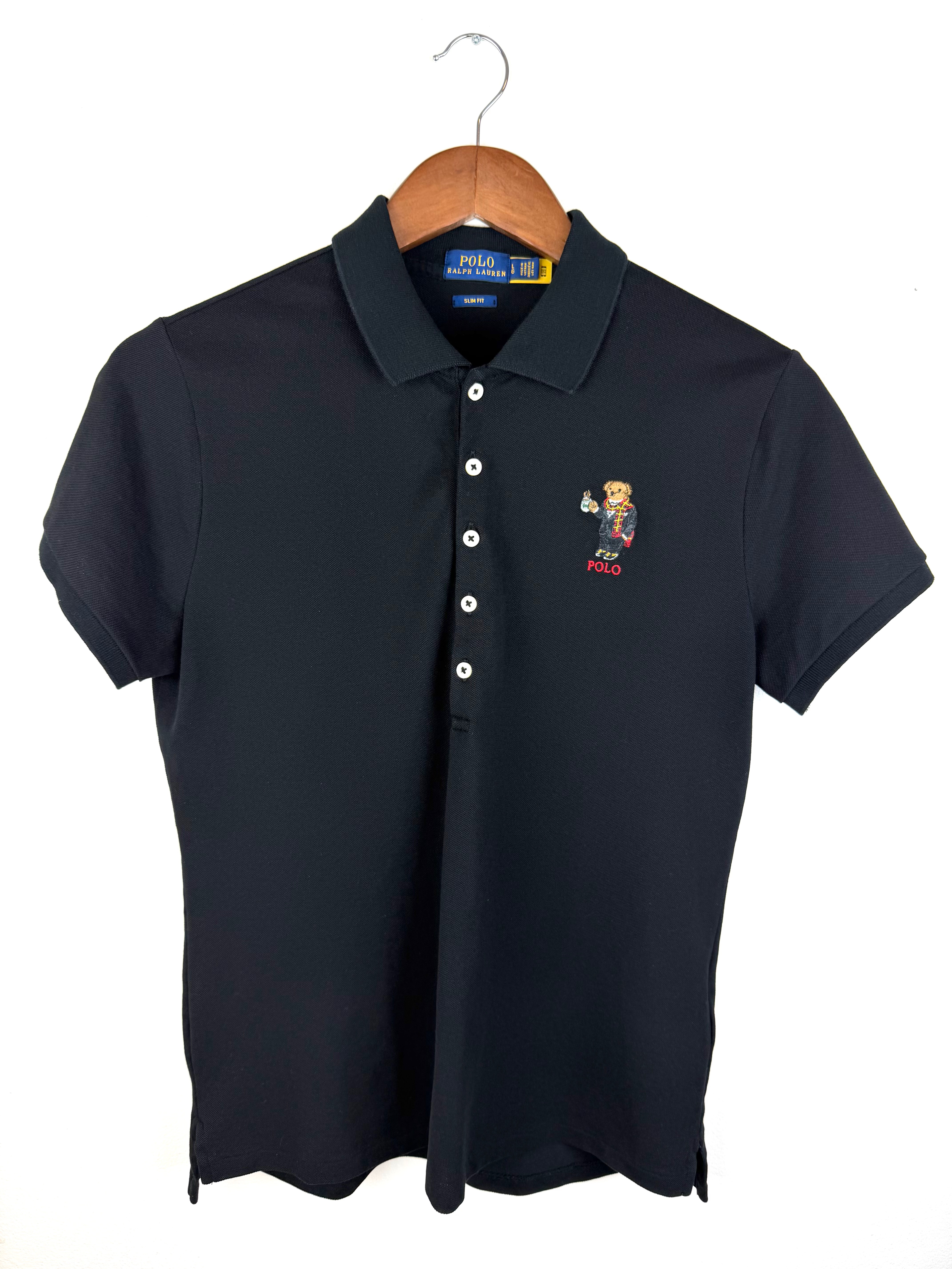 Polo Ralph Lauren Women's Shirt Bear Embroidered L Slim Fit